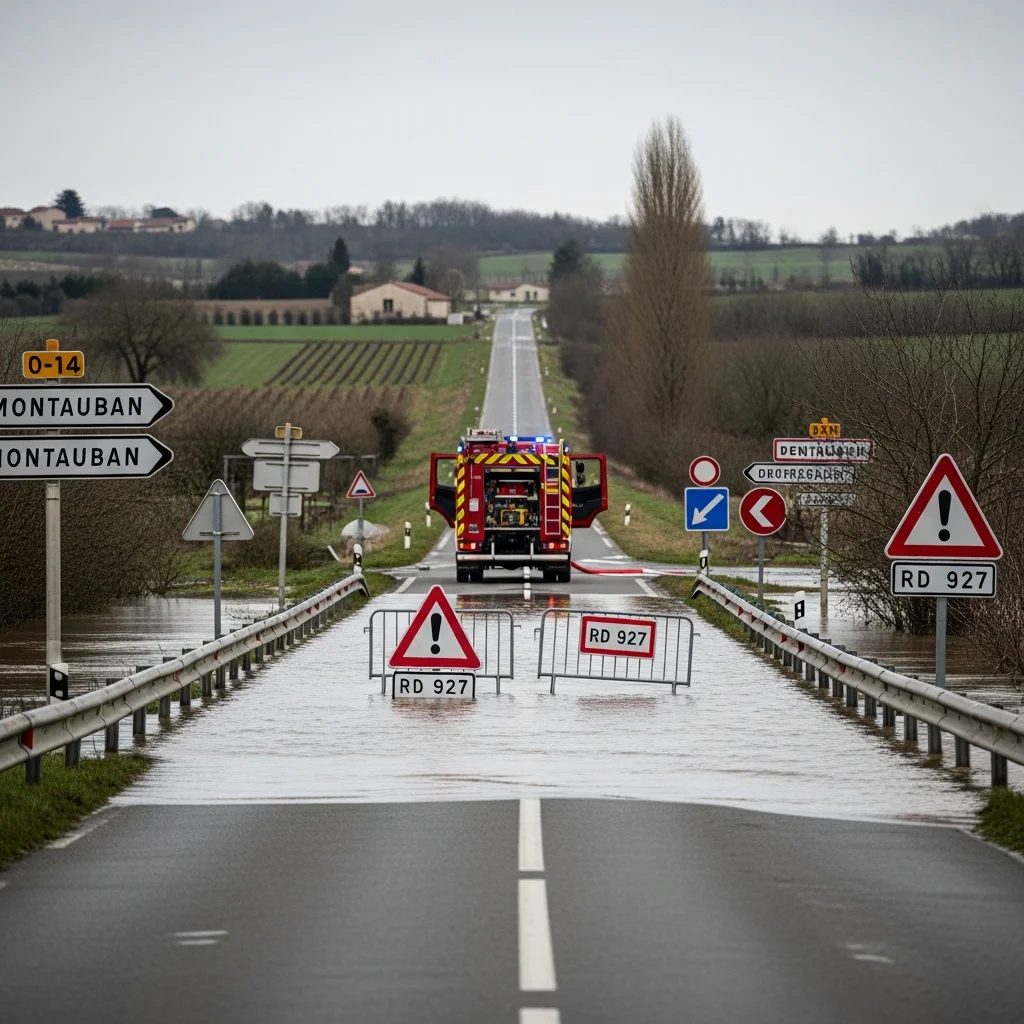 Wegafsluitingen na overstromingen: incident benadrukt risico's van negeren verbodsborden