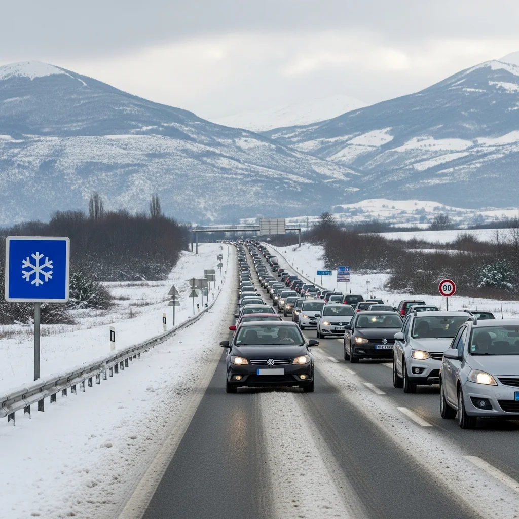 Verkeersdrukte en strengere winterbandenplicht op 7 februari in Auvergne-Rhône-Alpes