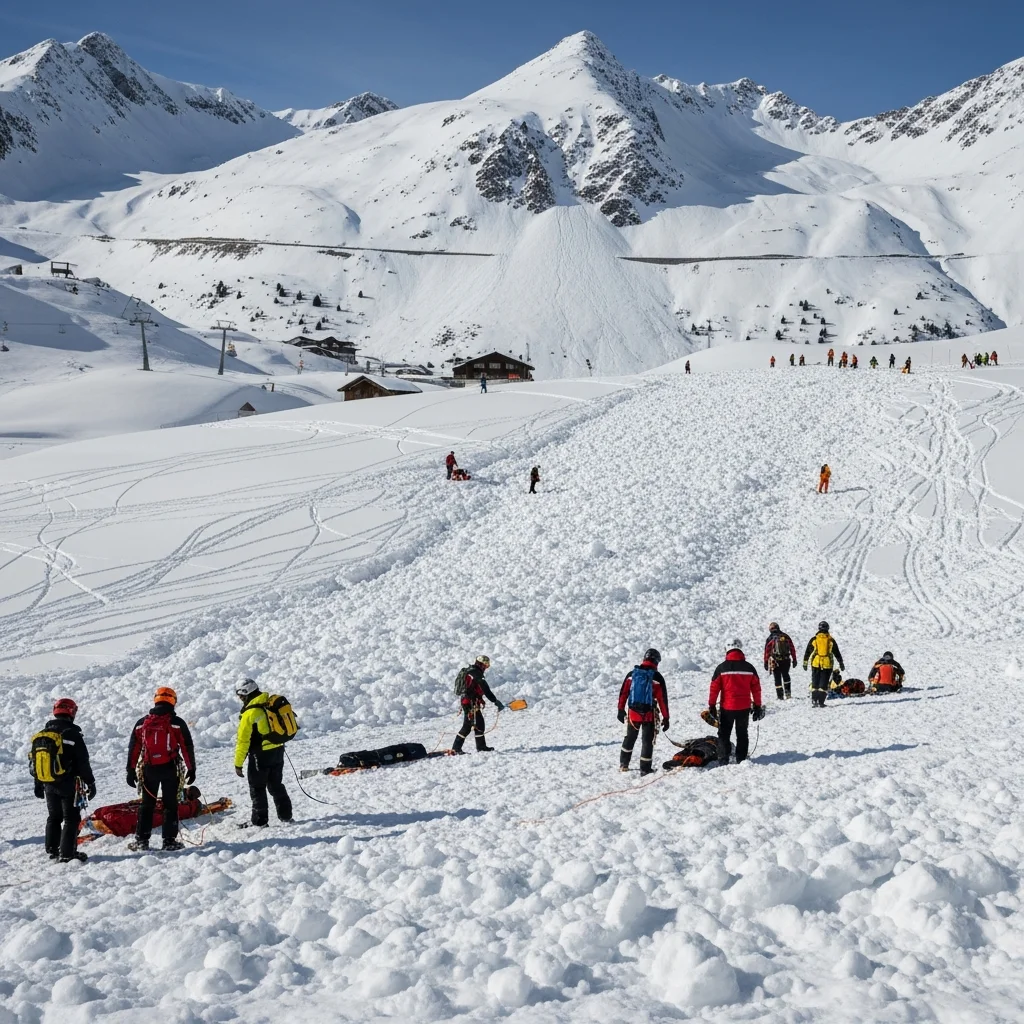 Meerdere personen getroffen door grote lawine in Valloire (Savoie)