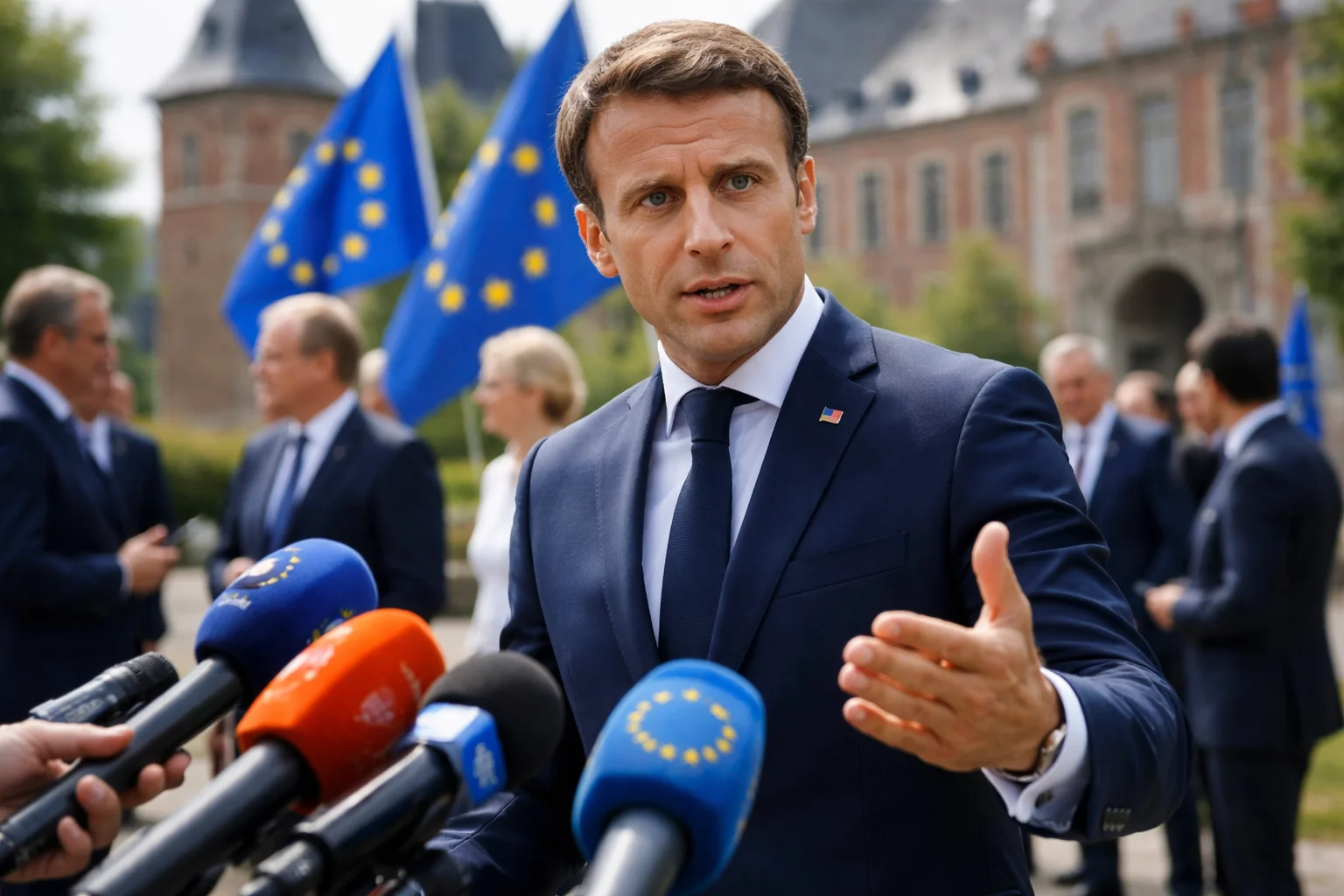 Macron reageert op diplomatieke kwestie tijdens EU-bijeenkomst