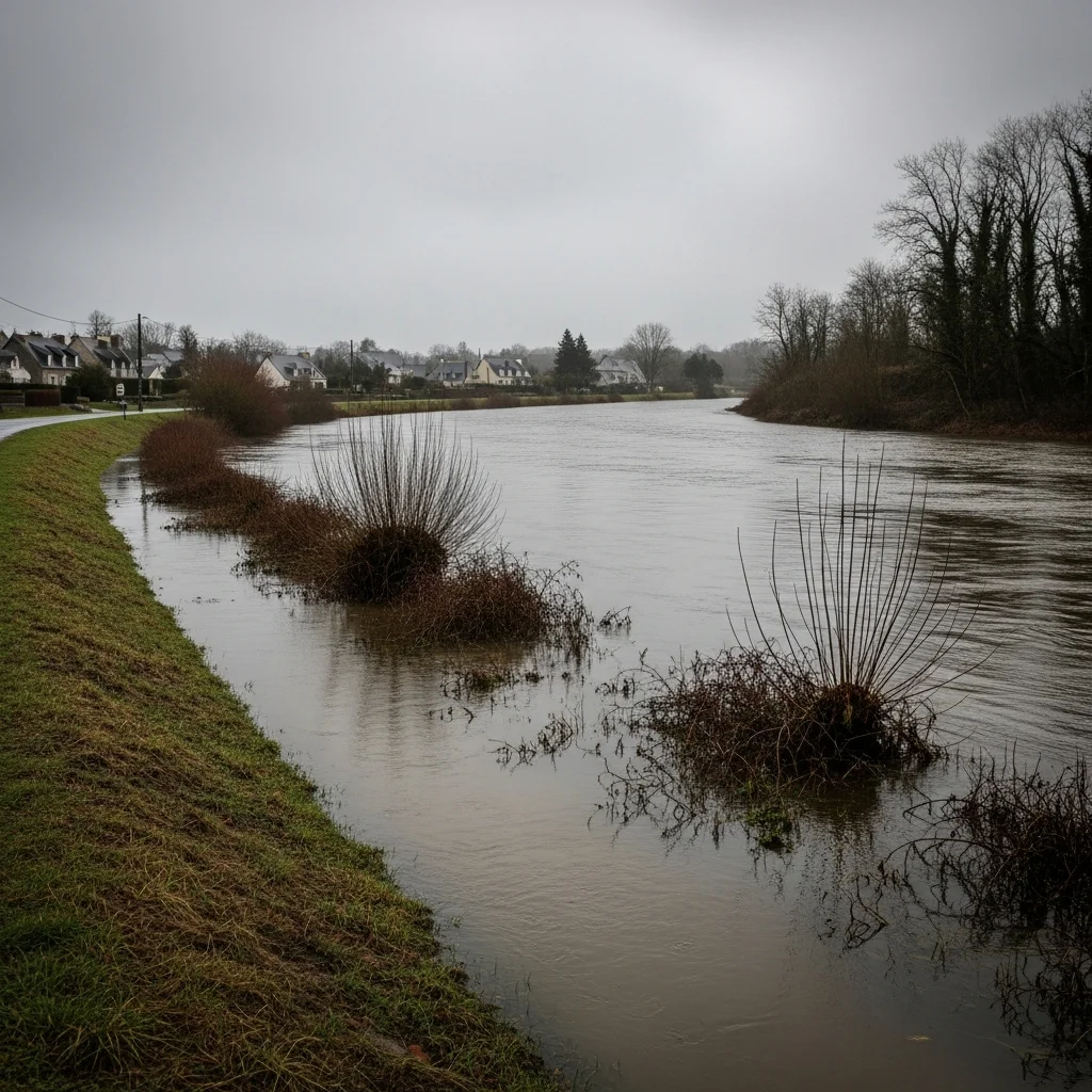 Morbihan nu ook op oranje waarschuwingsniveau voor overstromingen na zware regenval