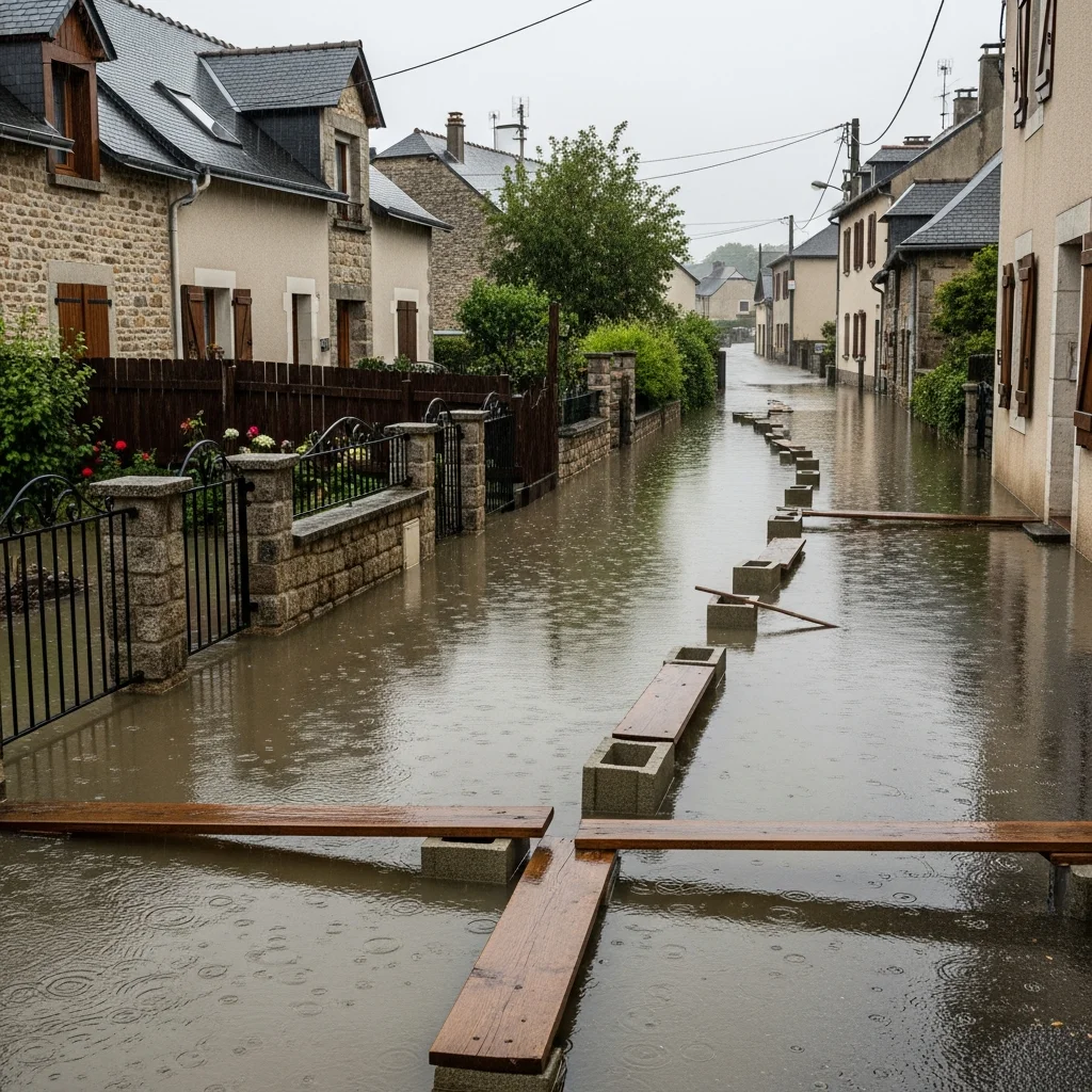 Langdurige wateroverlast in Malestroit: gevolgen blijven voelbaar