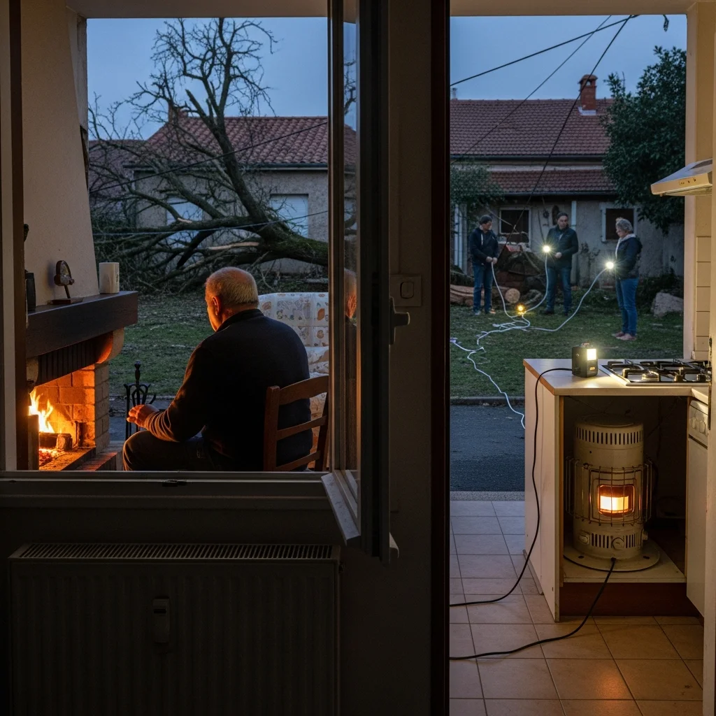 Bewoner nabij Toulouse al zes dagen zonder stroom na storm Nils