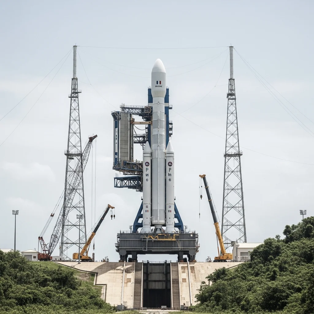 Ariane 6 met vier boosters klaar voor eerste lanceringsmissie op 12 februari