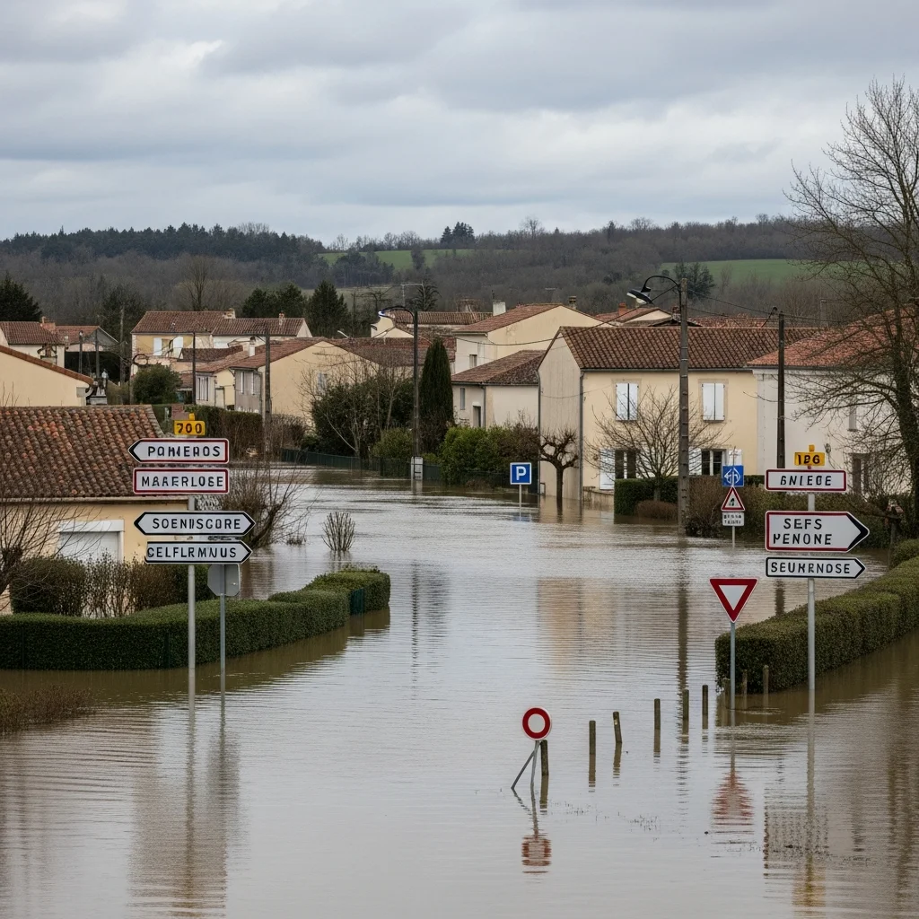 Recordoverstromingen in Zuidwest-Frankrijk zorgen voor grootschalige evacuaties