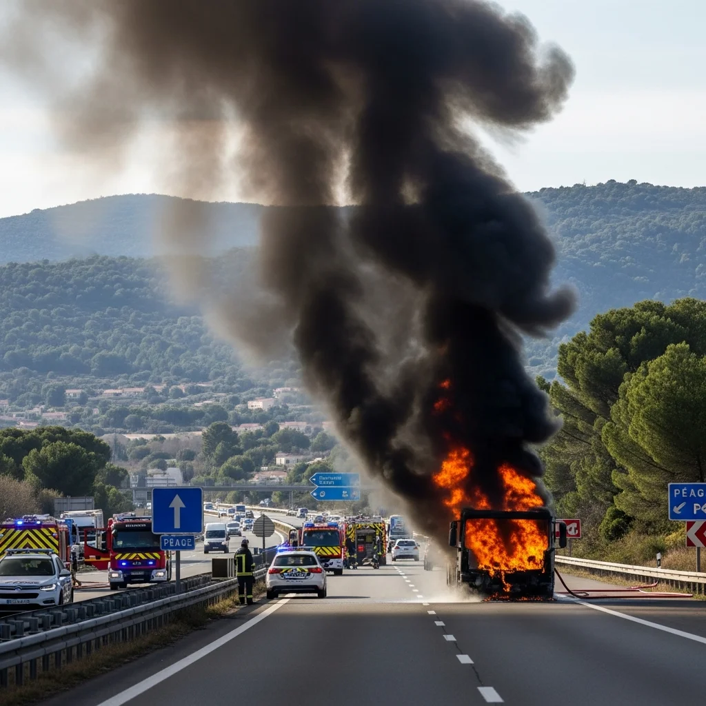 Brand in vrachtwagen met oude batterijen op A8 zorgt voor forse verkeershinder