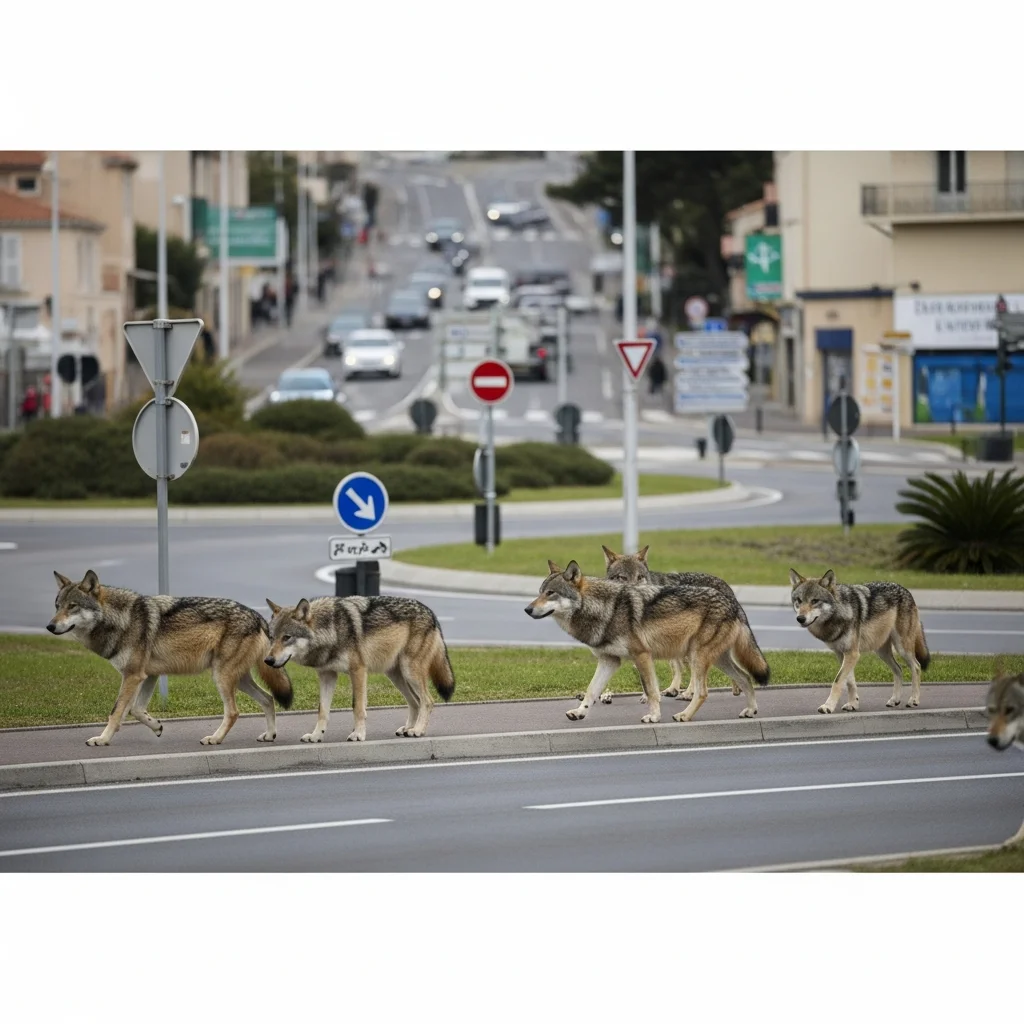 Meerdere wolfwaarnemingen in het centrum van Fréjus, Var