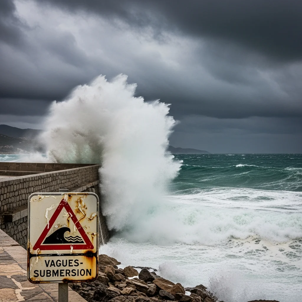 Oranje waakzaamheid voor kust- en overstromingsgevaar in vier Franse departementen