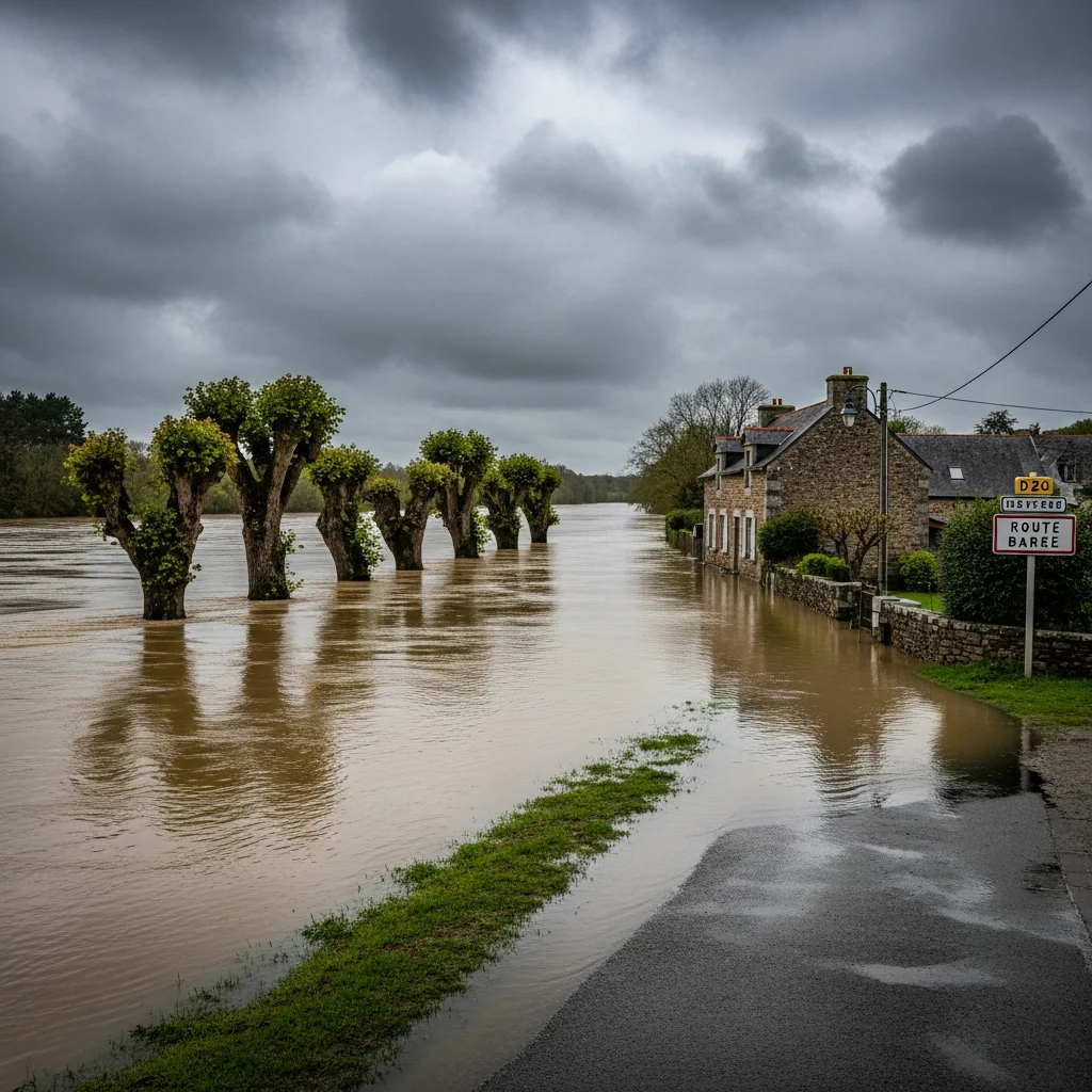 Bretonse departementen blijven in alarmfase na storm Ingrid
